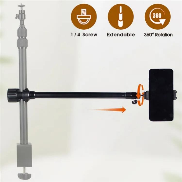 JMARY MT-21 Aluminum Alloy Tripod Extension Rod Desktop Livestream Shooting Arm - Other Accessories by Jmary | Online Shopping UK | buy2fix