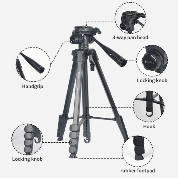 JMARY KP-2201 Portable 1.7m Adjustable Stand Smartphone / Camera Live Photography Tripod - Tripods by Jmary | Online Shopping UK | buy2fix