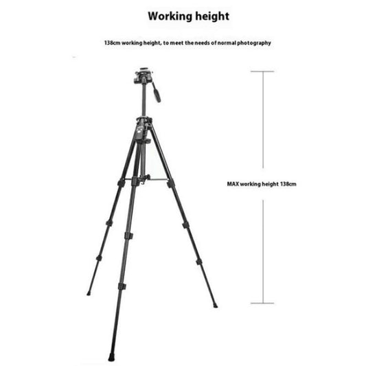 YUNTENG VCT-6828RM Selfie Live Streaming Photography Bracket Camera Phone Tripod Stand - Tripods by YUNTENG | Online Shopping UK | buy2fix