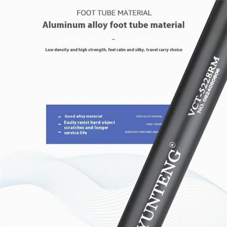 YUNTENG VCT-5228 Photography Live Streaming Aluminum Alloy Extendable Tripod - Tripods by YUNTENG | Online Shopping UK | buy2fix