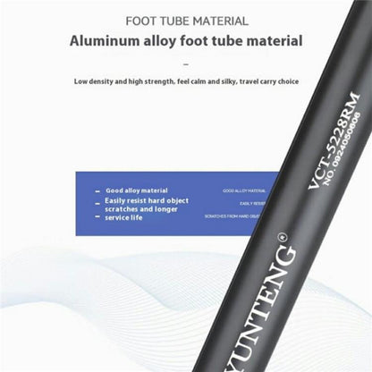 YUNTENG VCT-5228 Photography Live Streaming Aluminum Alloy Extendable Tripod - Tripods by YUNTENG | Online Shopping UK | buy2fix