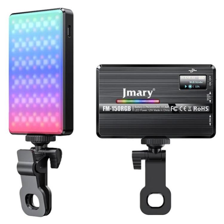 JMARY FM-150RGB For Smartphone Laptop Camera Portable LED RGB Photography Video Light -  by Jmary | Online Shopping UK | buy2fix