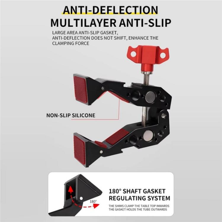 F084 Metal Hot Shoe Mount Multi-Function Crab Clamp Universal Photography Light Stand Clamp -  by buy2fix | Online Shopping UK | buy2fix