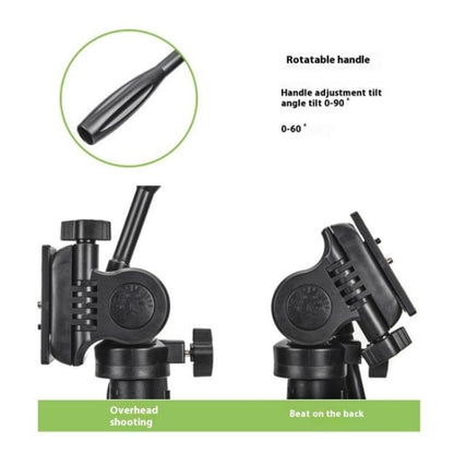 YUNTENG 638 Aluminum Alloy Extendable Stand Phone Holder Camera Tripod Monopod - Tripods by YUNTENG | Online Shopping UK | buy2fix