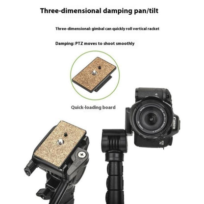 YUNTENG 638 Aluminum Alloy Extendable Stand Phone Holder Camera Tripod Monopod - Tripods by YUNTENG | Online Shopping UK | buy2fix