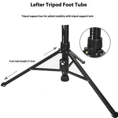 YUNTENG 638 Aluminum Alloy Extendable Stand Phone Holder Camera Tripod Monopod - Tripods by YUNTENG | Online Shopping UK | buy2fix