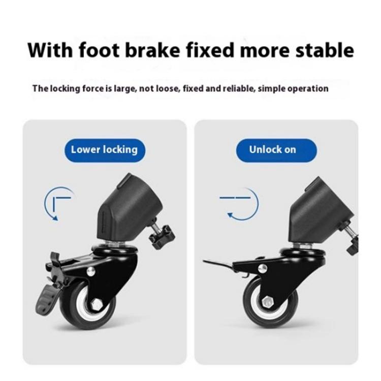 YUNTENG VCT-800 Studio Photography Light Stand Rollers 3Pcs Tripod Caster Wheels - Other Accessories by YUNTENG | Online Shopping UK | buy2fix