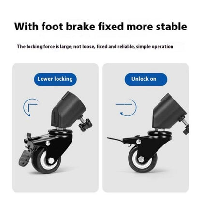 YUNTENG VCT-800 Studio Photography Light Stand Rollers 3Pcs Tripod Caster Wheels - Other Accessories by YUNTENG | Online Shopping UK | buy2fix