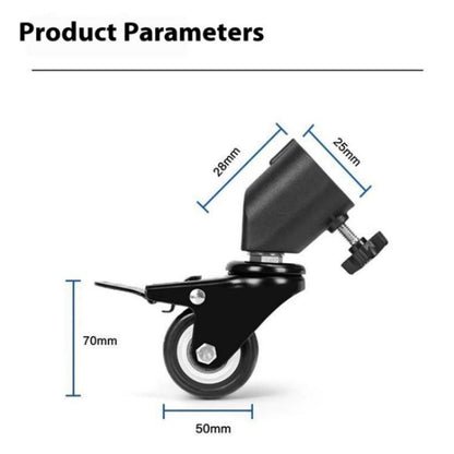 YUNTENG VCT-800 Studio Photography Light Stand Rollers 3Pcs Tripod Caster Wheels - Other Accessories by YUNTENG | Online Shopping UK | buy2fix