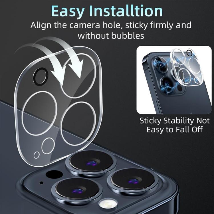 For iPhone 16 Pro Kalebol Transparent One Piece Lens Protection Film - iPhone 16 Pro Tempered Glass by Kalebol | Online Shopping UK | buy2fix