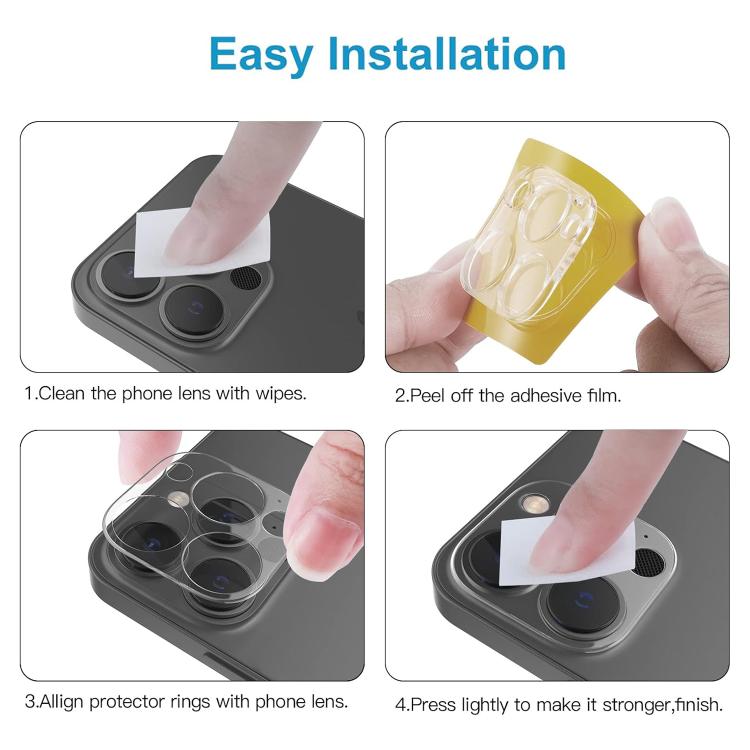 For iPhone 16 Pro Kalebol Transparent One Piece Lens Protection Film - iPhone 16 Pro Tempered Glass by Kalebol | Online Shopping UK | buy2fix