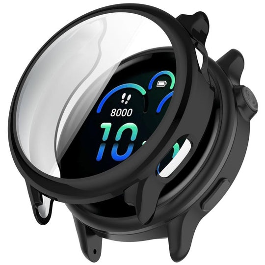 For Garmin Vivoactive 6 Electroplated TPU Full Coverage Watch Protective Case(Black)