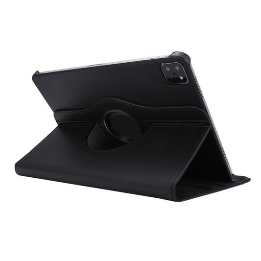 For iPad Air 11 2025 / 2024 / Air 10.9 2022 ENKAY 360 Degree Rotation Litchi Leather Smart Tablet Case(Black) - iPad Air 11 2025 / 2024 Cases by ENKAY | Online Shopping UK | buy2fix
