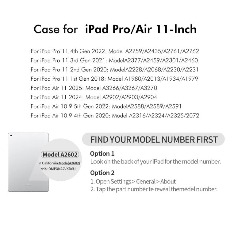 For iPad Air 11 2025 / 2024 / Air 10.9 2022 ENKAY 360 Degree Rotation Litchi Leather Smart Tablet Case(White) - iPad Air 11 2025 / 2024 Cases by ENKAY | Online Shopping UK | buy2fix