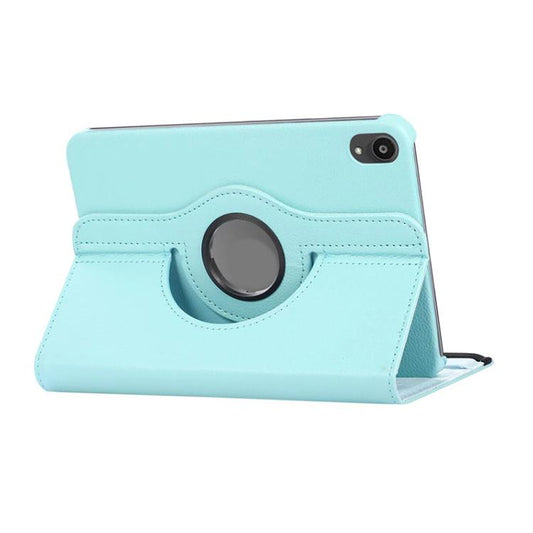 For iPad mini 2024 / mini 6 ENKAY 360 Degree Rotation Litchi Leather Smart Tablet Case(Light Blue) - iPad mini 2024 Cases by ENKAY | Online Shopping UK | buy2fix