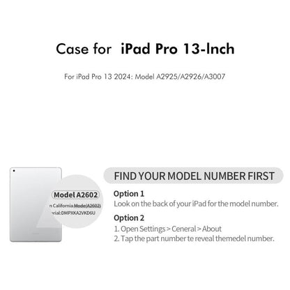 For iPad Pro 13 2025 / 2024 ENKAY 360 Degree Rotation Litchi Leather Smart Tablet Case(White) - iPad Pro 13 2025 / 2024 Cases by ENKAY | Online Shopping UK | buy2fix