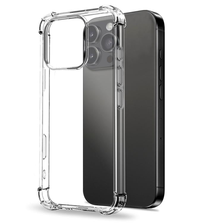 For iPhone 16 Pro Max NORTHJO 2 in 1 TPU Airbag Shockproof Phone Case with Screen Film(Clear) - iPhone 16 Pro Max Cases by NORTHJO | Online Shopping UK | buy2fix