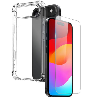 For iPhone Air NORTHJO 2 in 1 TPU Airbag Shockproof Phone Case with Screen Film(Clear) - iPhone Air Cases by NORTHJO | Online Shopping UK | buy2fix