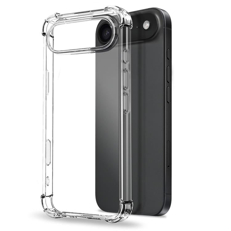For iPhone Air NORTHJO 2 in 1 TPU Airbag Shockproof Phone Case with Screen Film(Clear) - iPhone Air Cases by NORTHJO | Online Shopping UK | buy2fix