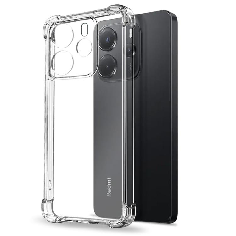 For Redmi Note 14 5G NORTHJO 2 in 1 TPU Airbag Shockproof Phone Case with Screen Film(Clear) - Note 14 Cases by NORTHJO | Online Shopping UK | buy2fix