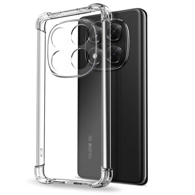 For Redmi Note 14 Pro 4G NORTHJO 2 in 1 TPU Airbag Shockproof Phone Case with Screen Film(Clear) - Note 14 Pro Cases by NORTHJO | Online Shopping UK | buy2fix