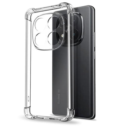 For Redmi Note 14 Pro+ 5G NORTHJO 2 in 1 TPU Airbag Shockproof Phone Case with Screen Film(Clear) - Note 14 Pro+ Cases by NORTHJO | Online Shopping UK | buy2fix