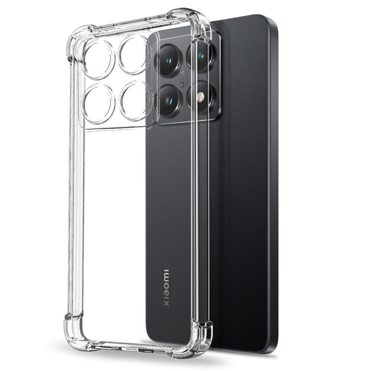 For Xiaomi 14T 5G NORTHJO 2 in 1 TPU Airbag Shockproof Phone Case with Screen Film(Clear) - Xiaomi Cases by NORTHJO | Online Shopping UK | buy2fix