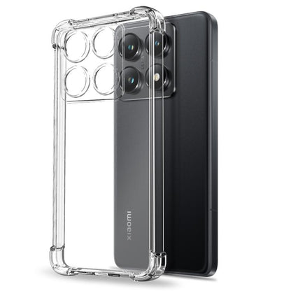 For Xiaomi 14T Pro 5G NORTHJO 2 in 1 TPU Airbag Shockproof Phone Case with Screen Film(Clear) - Xiaomi Cases by NORTHJO | Online Shopping UK | buy2fix