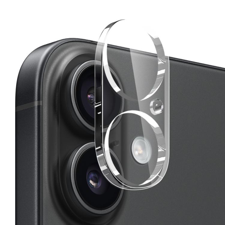 For iPhone 16 NORTHJO 3 in 1 TPU Airbag Shockproof Phone Case with Screen Protector Lens Film(Clear) - iPhone 16 Cases by NORTHJO | Online Shopping UK | buy2fix