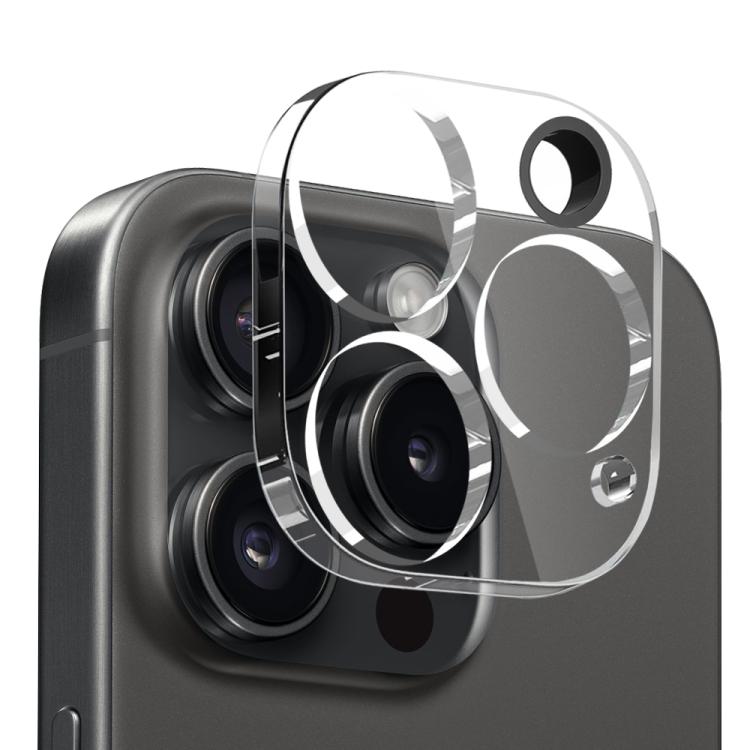 For iPhone 15 Pro NORTHJO 3 in 1 TPU Airbag Shockproof Phone Case with Screen Protector Lens Film(Clear) - iPhone 15 Pro Cases by NORTHJO | Online Shopping UK | buy2fix