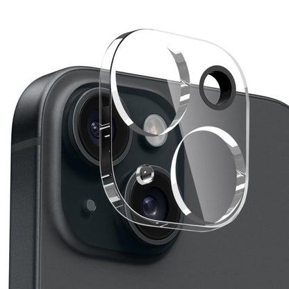 For iPhone 15 Plus NORTHJO 3 in 1 TPU Airbag Shockproof Phone Case with Screen Protector Lens Film(Clear) - iPhone 15 Plus Cases by NORTHJO | Online Shopping UK | buy2fix