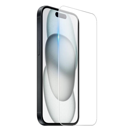 For iPhone 15 NORTHJO 3 in 1 TPU Airbag Shockproof Phone Case with Screen Protector Lens Film(Clear) - iPhone 15 Cases by NORTHJO | Online Shopping UK | buy2fix