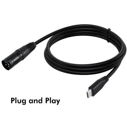 Type-C Male to XLR Female JUNSUNMAY Microphone Phone Audio Adapter Cable, Length: 1m - Microphone Audio Cable & Connector by JUNSUNMAY | Online Shopping UK | buy2fix