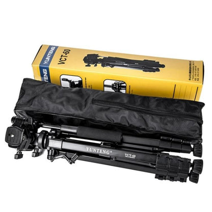 YUNTENG VCT-60 Retractable Tripod Stand For Smartphones DSLR Mirrorless Cameras - Tripods by YUNTENG | Online Shopping UK | buy2fix