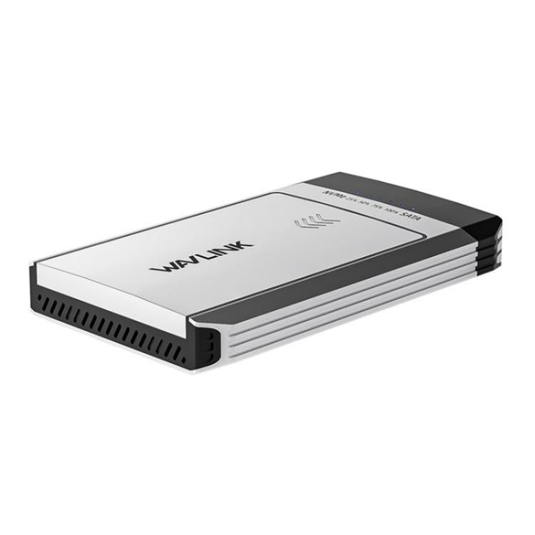WAVLINK ST347 One-Click Offline Clone Dual Slot M.2 SSD Enclosure USB-C 3.2 Gen2 10Gbps(EU Plug) - HDD Enclosure by WAVLINK | Online Shopping UK | buy2fix