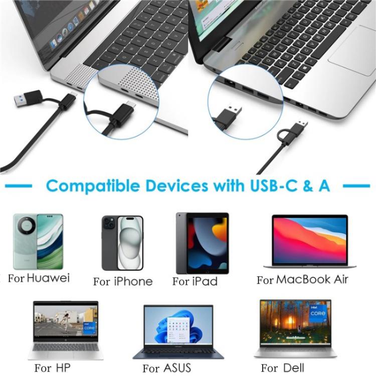 WAVLINK ST347 One-Click Offline Clone Dual Slot M.2 SSD Enclosure USB-C 3.2 Gen2 10Gbps(US Plug) - HDD Enclosure by WAVLINK | Online Shopping UK | buy2fix