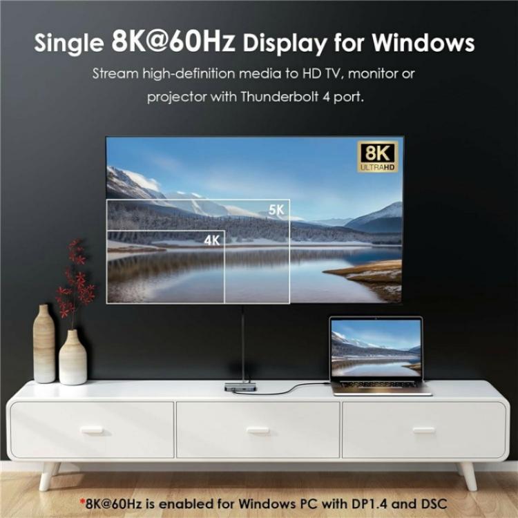 WAVLINK UTD49T 100W PD Input USB-A High Speed Data Transfer Adapter Thunderbolt 4 Hub(AU Plug) - USB HUB by WAVLINK | Online Shopping UK | buy2fix