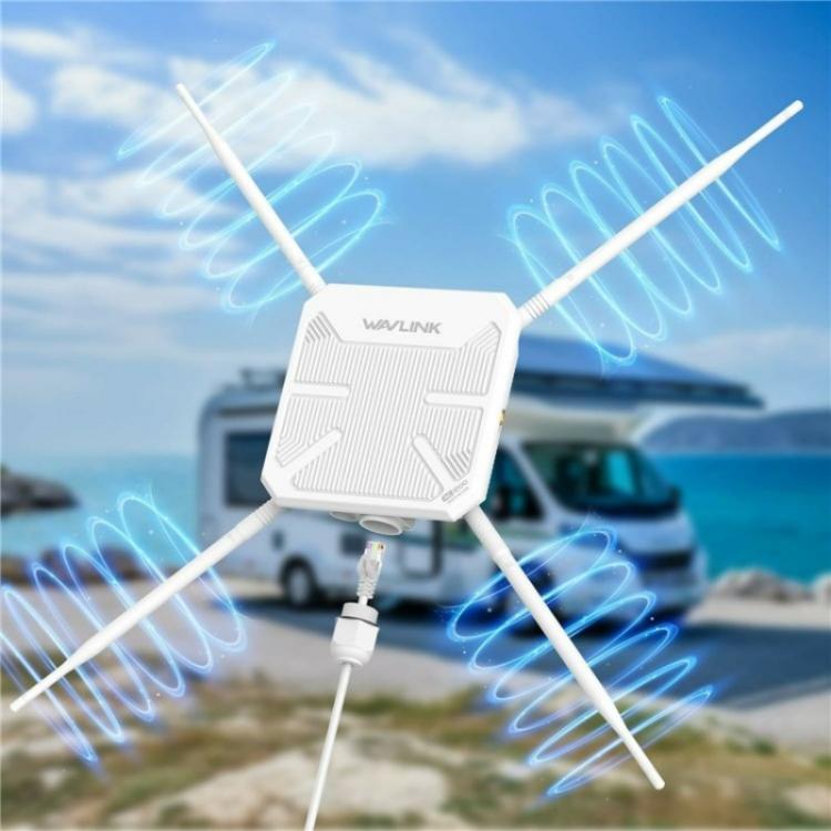 WAVLINK WN588HA2 AP Repeater WiFi Signal Booster AC1200 Dual Band WiFi Extender, Plug:UK Plug - Wireless Routers by WAVLINK | Online Shopping UK | buy2fix