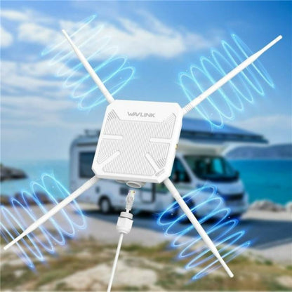 WAVLINK WN588HA2 AP Repeater WiFi Signal Booster AC1200 Dual Band WiFi Extender, Plug:AU Plug - Wireless Routers by WAVLINK | Online Shopping UK | buy2fix