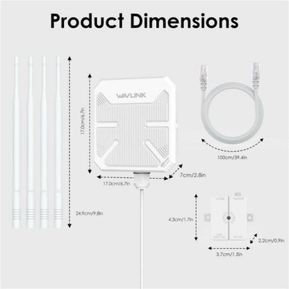 WAVLINK WN588HA2 AP Repeater WiFi Signal Booster AC1200 Dual Band WiFi Extender, Plug:US Plug - Wireless Routers by WAVLINK | Online Shopping UK | buy2fix