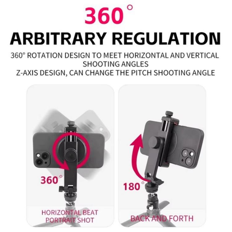 KY18 Live Streaming Photography DSLR Camera Rotating Cellphone Clamp Cold Shoe Mount - Stand by buy2fix | Online Shopping UK | buy2fix