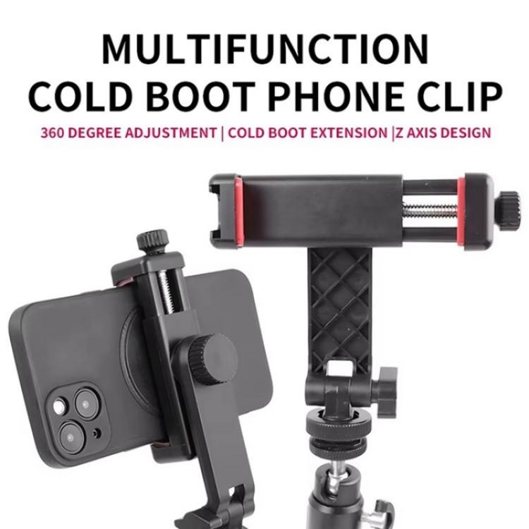 KY18 Live Streaming Photography DSLR Camera Rotating Cellphone Clamp Cold Shoe Mount - Stand by buy2fix | Online Shopping UK | buy2fix