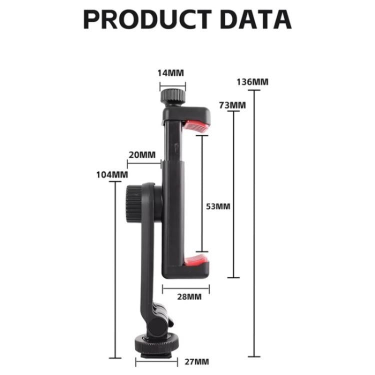 KY18 Live Streaming Photography DSLR Camera Rotating Cellphone Clamp Cold Shoe Mount - Stand by buy2fix | Online Shopping UK | buy2fix