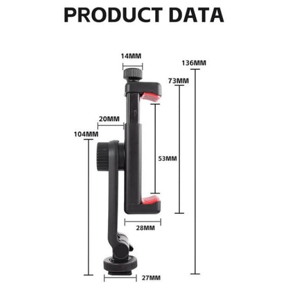 KY18 Live Streaming Photography DSLR Camera Rotating Cellphone Clamp Cold Shoe Mount - Stand by buy2fix | Online Shopping UK | buy2fix