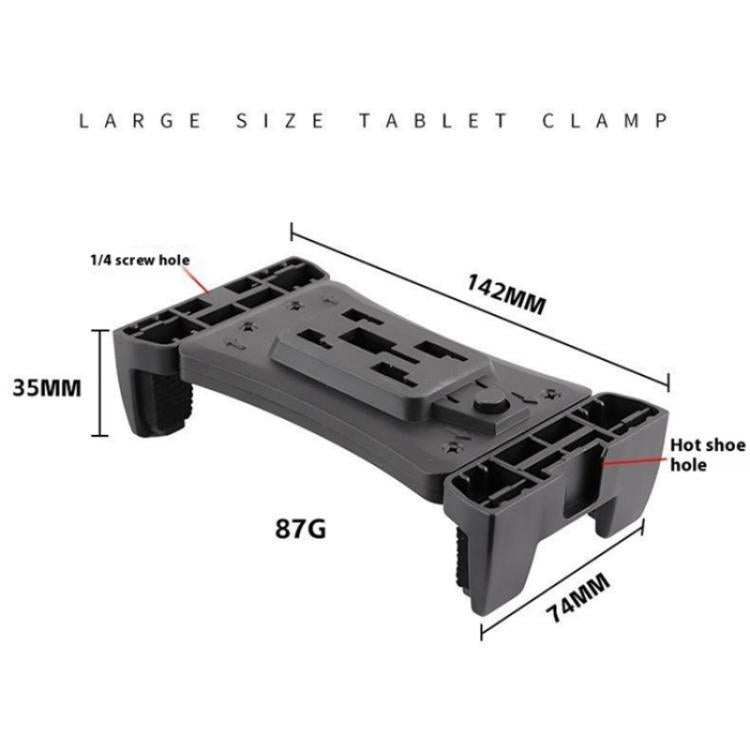 F088 Hot Shoe Mount Large Tablet Clamp Multi-Function Universal Phone Tablet Holder - Stand by buy2fix | Online Shopping UK | buy2fix