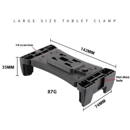 F088 Hot Shoe Mount Large Tablet Clamp Multi-Function Universal Phone Tablet Holder - Stand by buy2fix | Online Shopping UK | buy2fix
