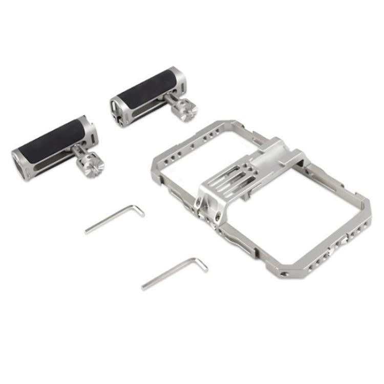 C072 Aluminum Alloy Handheld Smartphone Cage Rig Photography Stabilizer Dual Handle Frame - Camera Cage by buy2fix | Online Shopping UK | buy2fix
