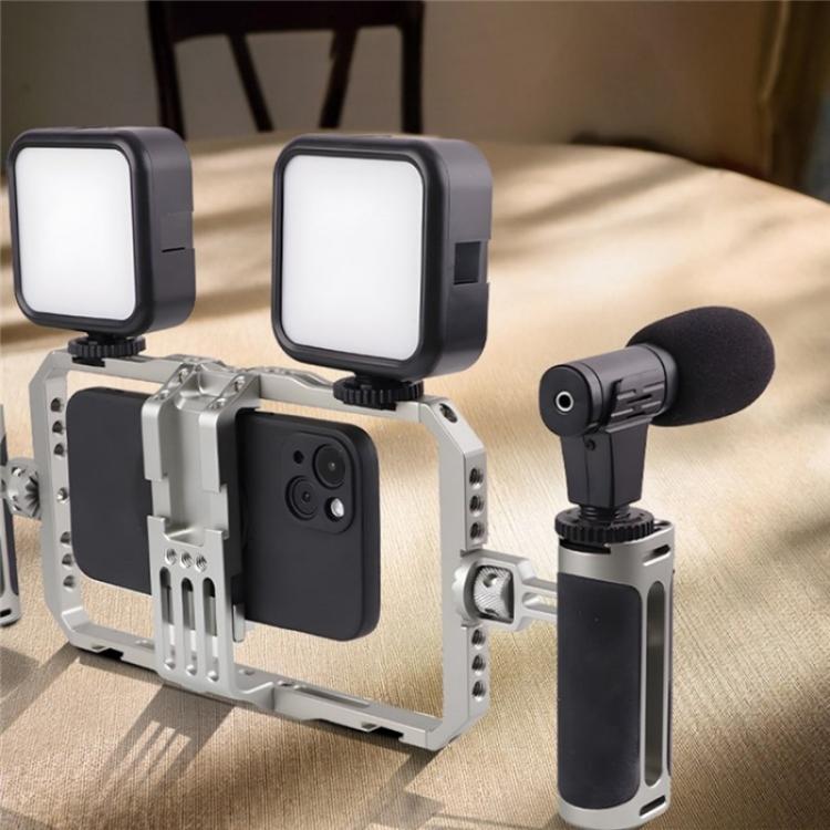 C072 Aluminum Alloy Handheld Smartphone Cage Rig Photography Stabilizer Dual Handle Frame - Camera Cage by buy2fix | Online Shopping UK | buy2fix