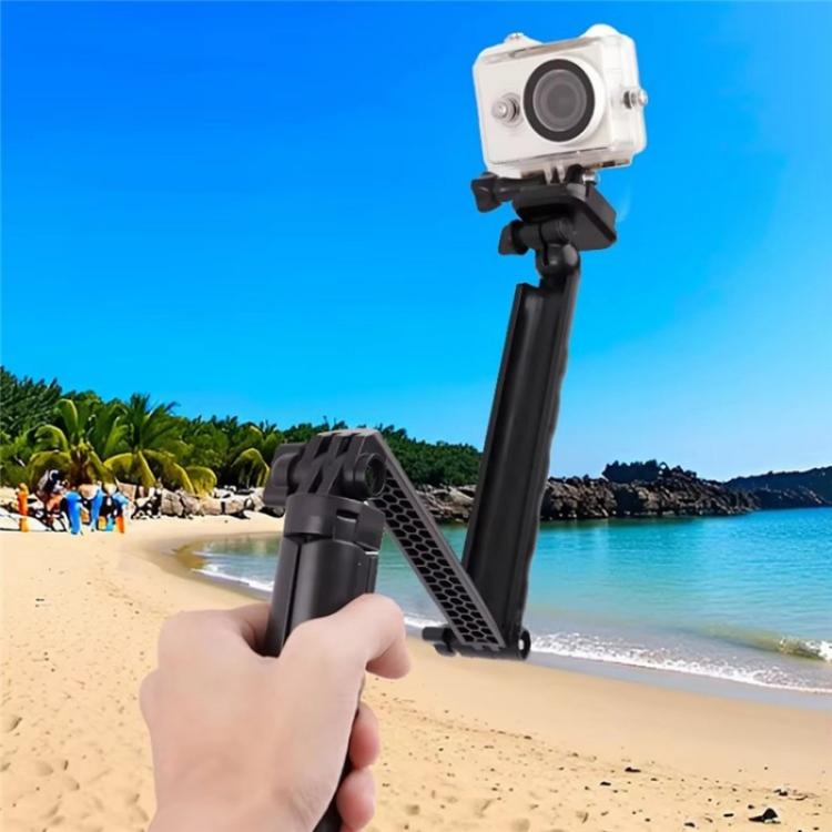 C062 Tri-folding Tripod Sports Camera Mobile Phone Selfie Stand Desktop Fixed Bracket - Tripods by buy2fix | Online Shopping UK | buy2fix