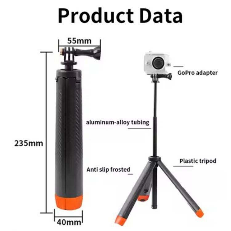 C063 Underwater Floating Selfie Stick Anti-Shake Tripod Snorkeling Pole For GoPro Action Camera - Portable Mini Tripod by buy2fix | Online Shopping UK | buy2fix